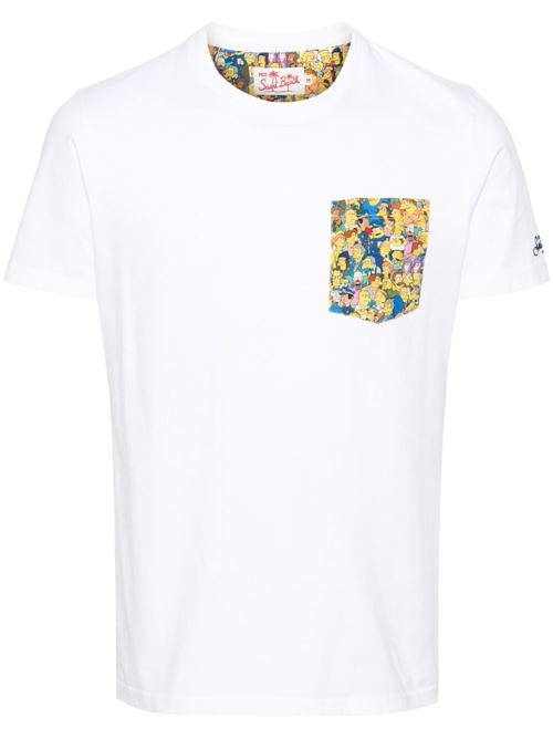 T-shirt uomo maniche corte Simpson MC2 SAINT BARTH | BLANCHE04478L